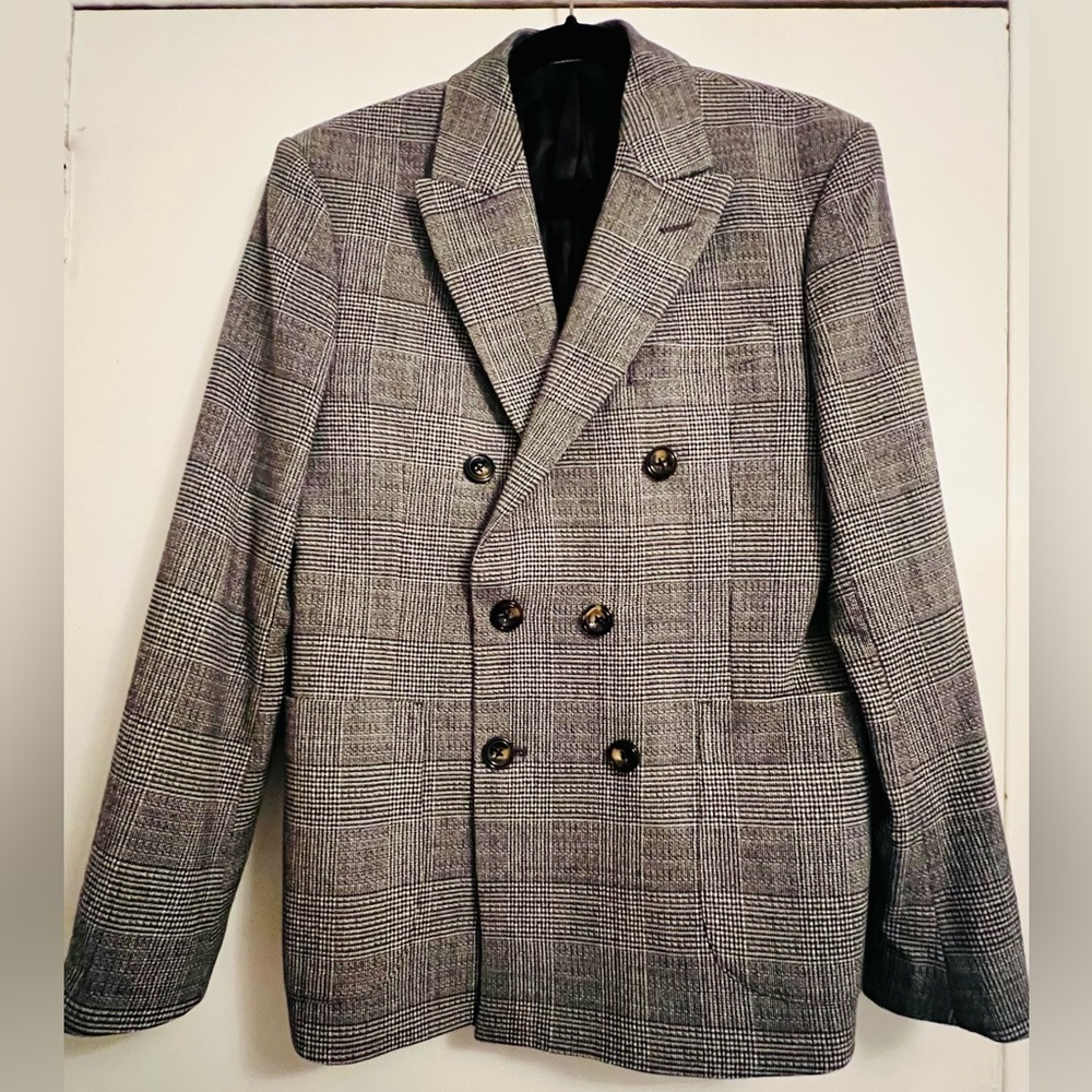 Zara Double Breasted Studio Blazer